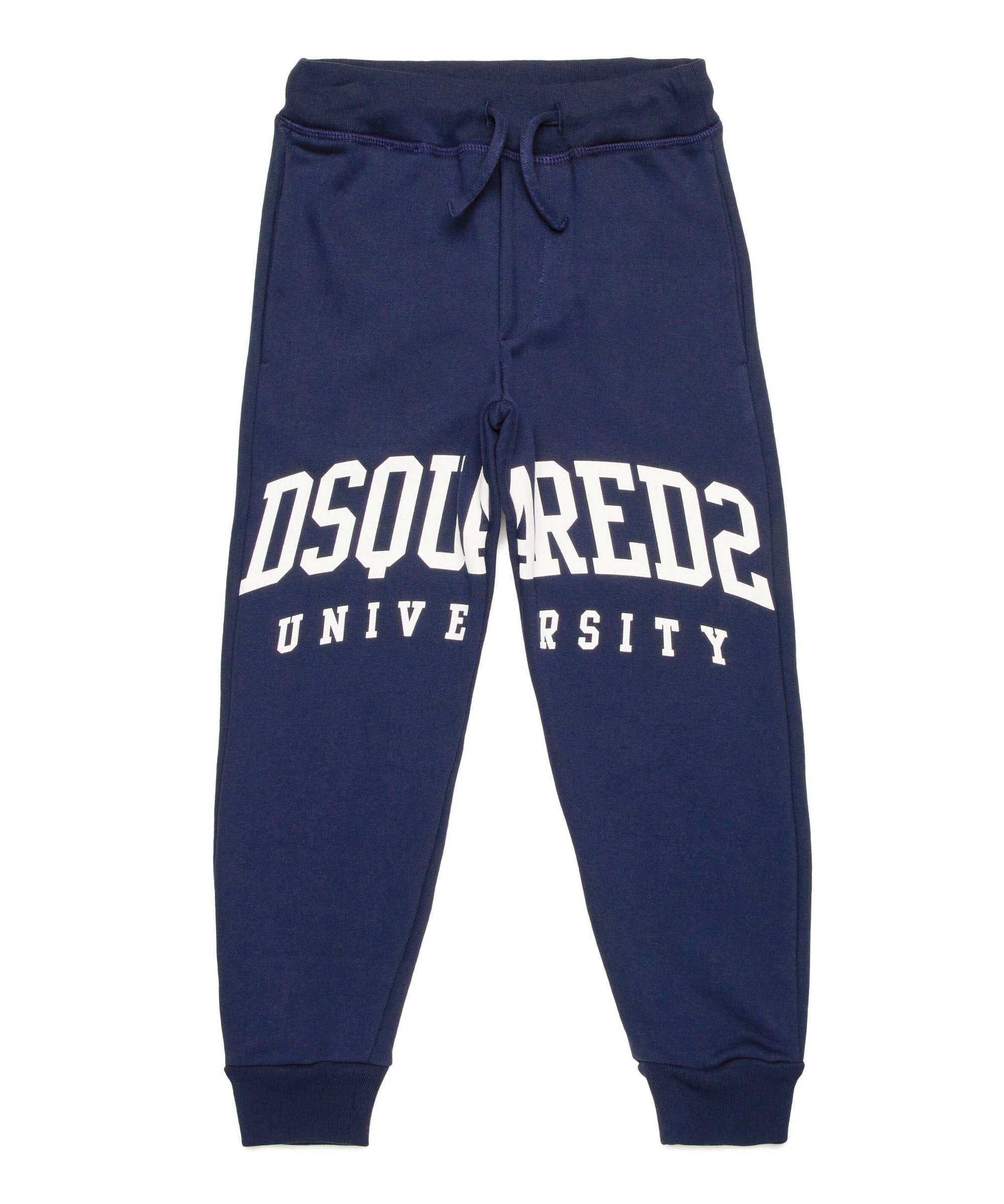 Dsquared2 Kids Pantaloni Jogger Blu per Bambini