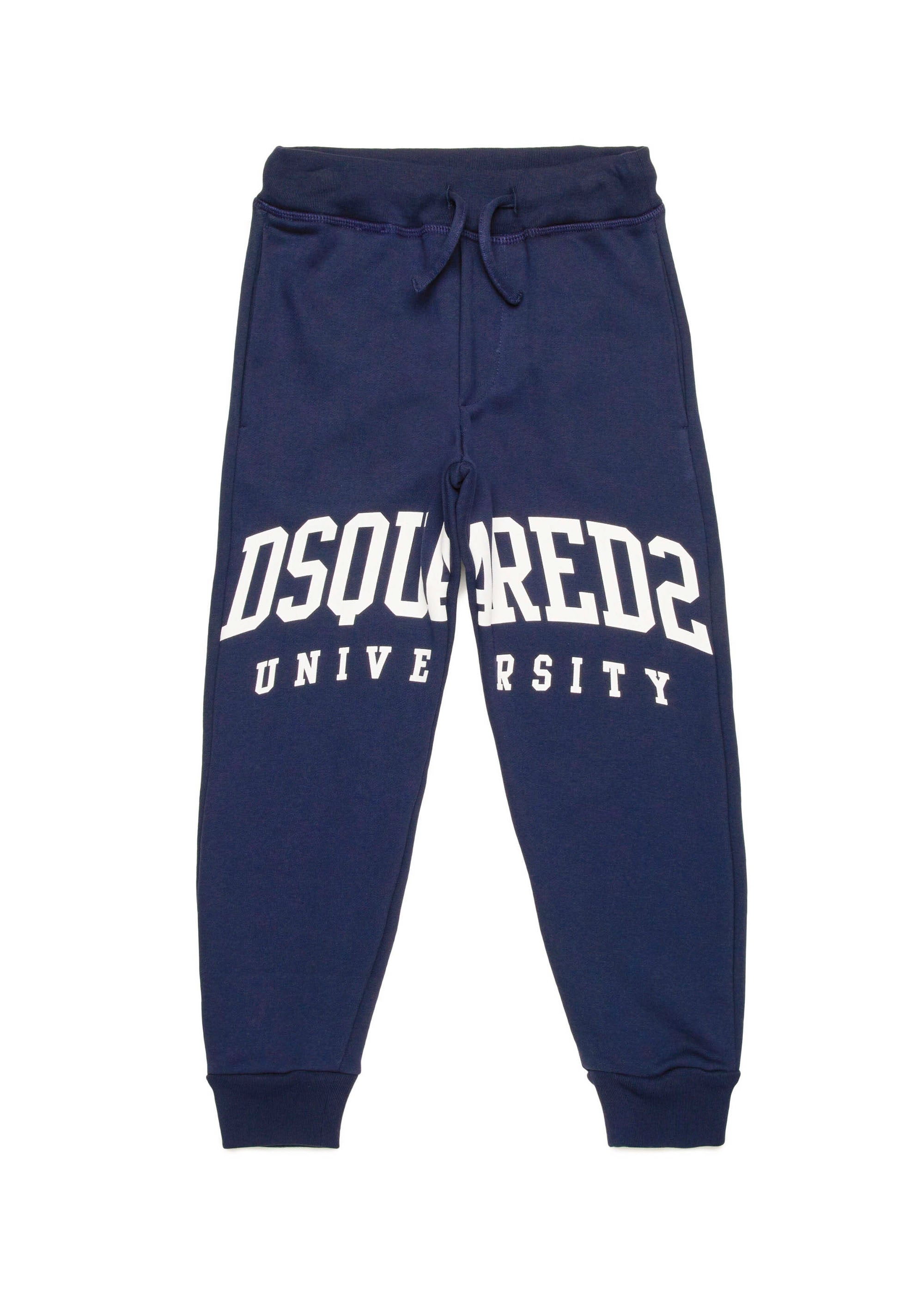 Dsquared2 Kids Pantaloni Jogger Blu per Bambini