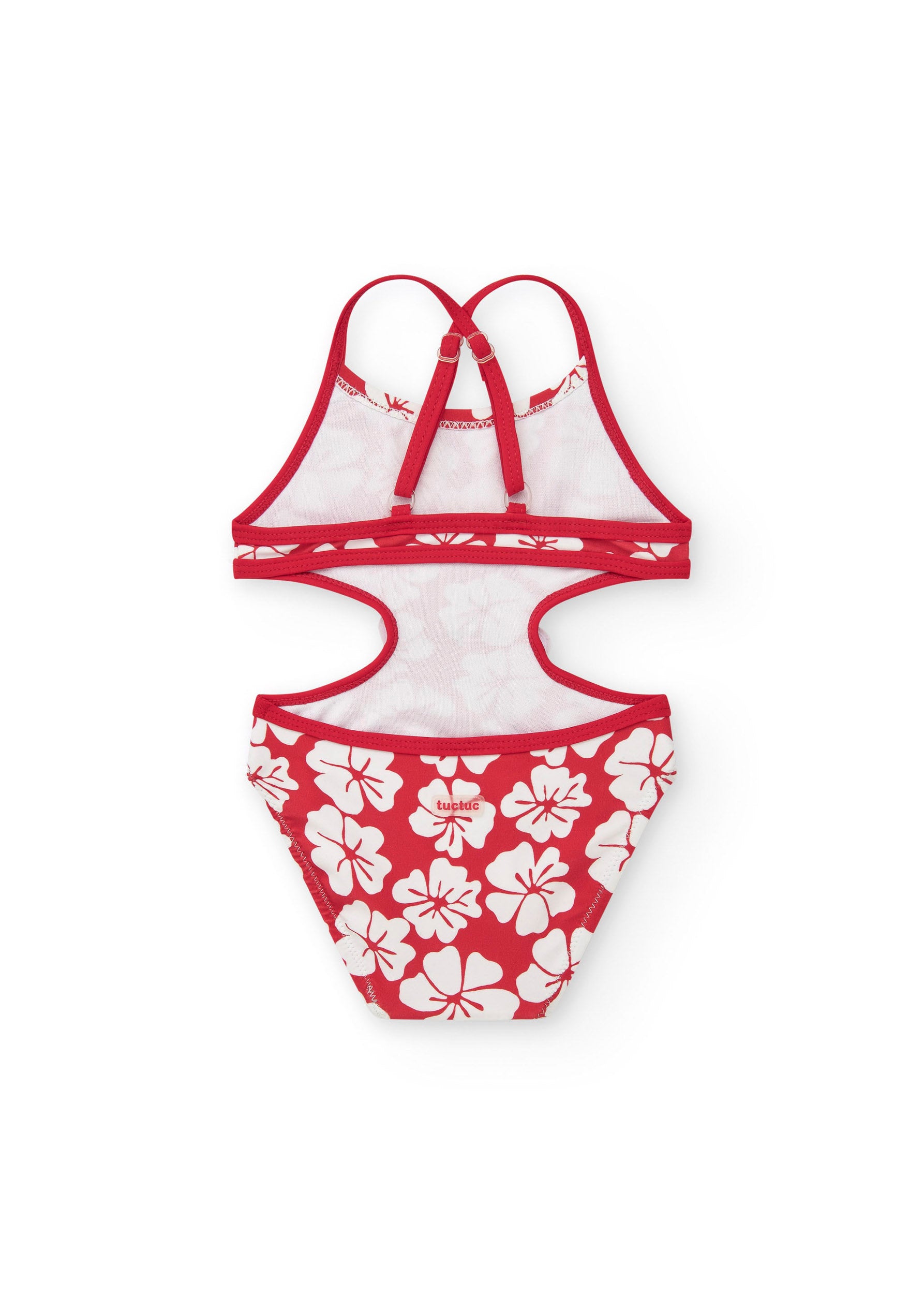 Tuc Tuc Costume Monokini Bianco/Rosso per Neonate