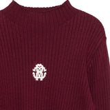Roberto Cavalli Kids Maglione Bordeaux con Logo per Bambine