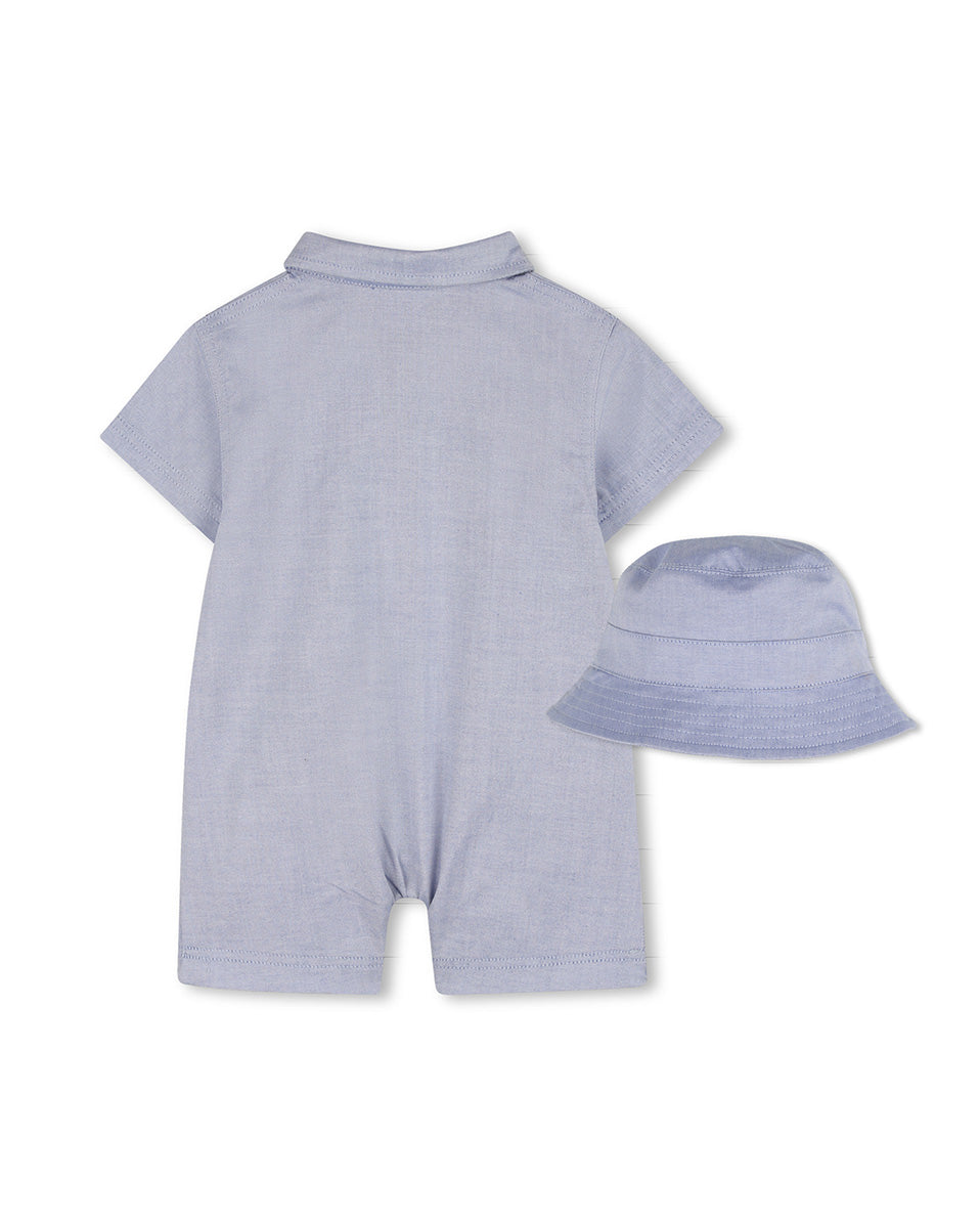 Boss Kids Tutina + Cappello Blu per Neonati