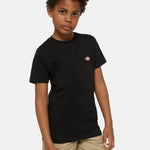 Dickies Kids T-shirt Nera con Micro Logo per Bambini
