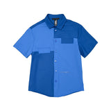 Daniele Alessandrini Camicia Royal Blu Degradè per Bambini