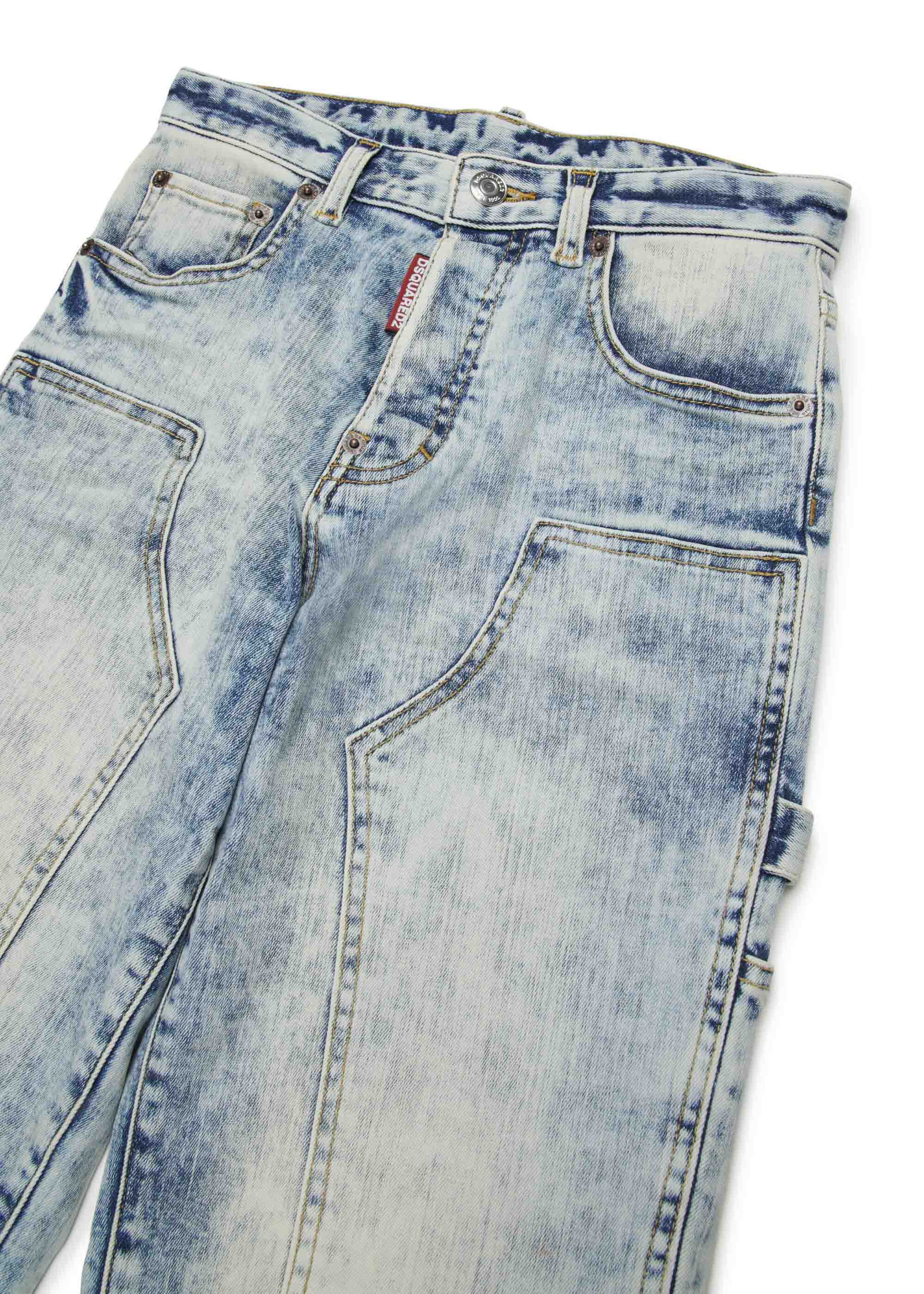 Dsquared2 Kids Jeans Loose Straight Fit per Bambini