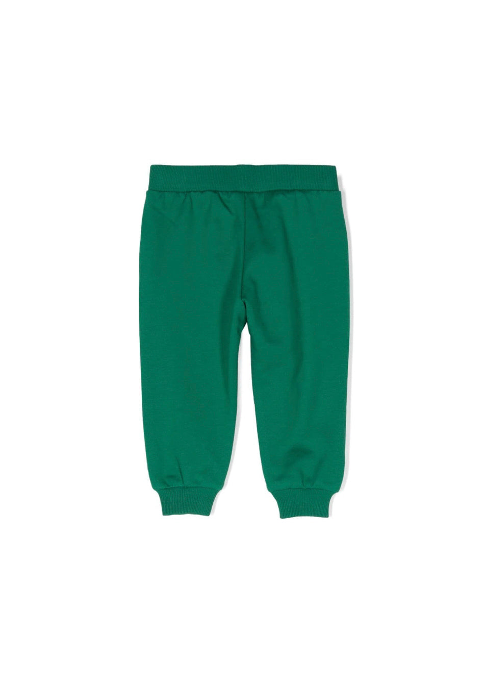 Moschino Kids Pantaloni in Tuta Verdi con Teddy Bear per Neonati (retro)