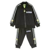 Barrow Kids Felpa con Pantaloni Piombo con Logo per Neonati