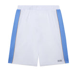 Gcds Kids Bermuda Bianco e Blu con Logo per Bambini