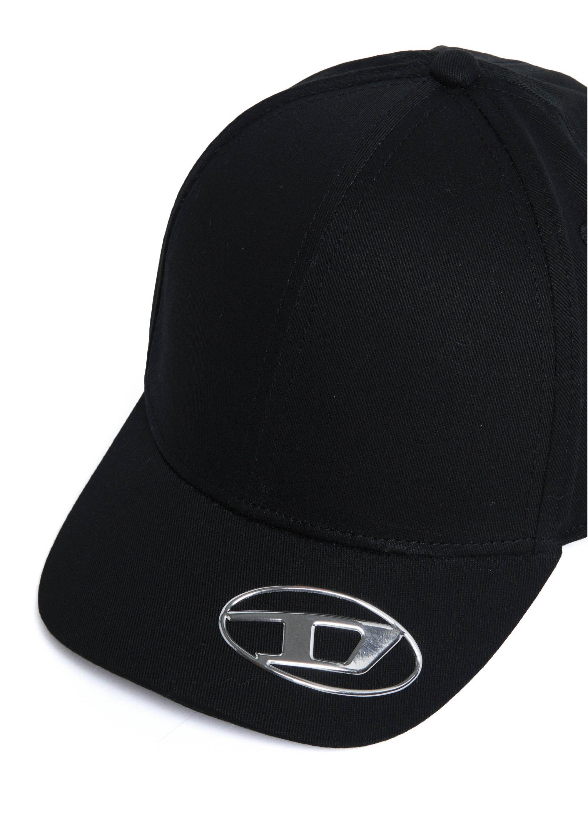 Diesel Kids Cappello Nero con Oval D per Bambini (dettaglio)