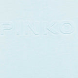 Pinko Kids T-shirt Celeste con Logo per Bambine