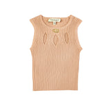 Twinset Kids Top Canapa con Aperture per Bambine