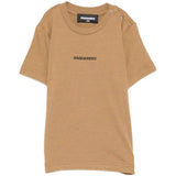 Dsquared2 Kids T-Shirt Marrone con Logo per Neonati