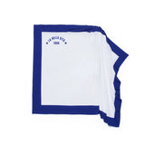 Dsquared2 Kids T-Shirt Monospalla Bianco/Blu con Stampa Logo per Bambine