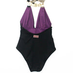 Ilaria Vitagliano Costume Monokini Nero/Bronzo per Bambine (retro)