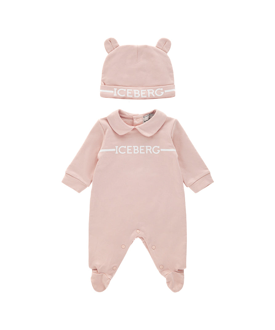 Iceberg Kids Tutina con Cappellino Rosa per Neonate