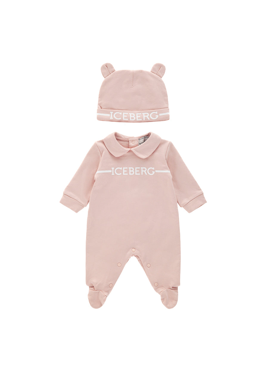 Iceberg Kids Tutina con Cappellino Rosa per Neonate