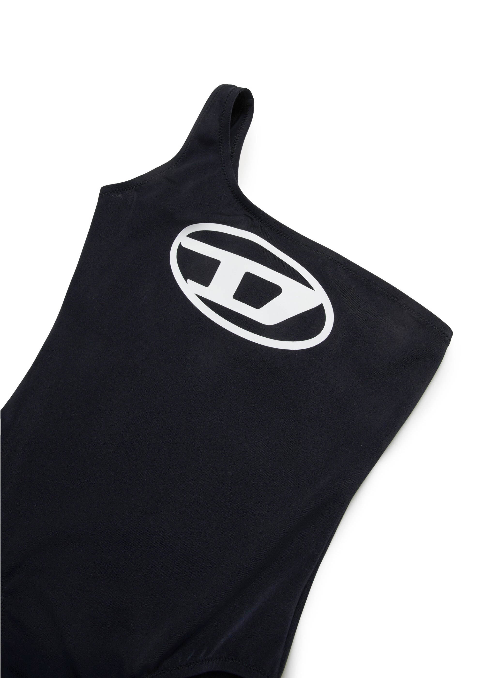 Diesel Kids Monokini Costume Nero con Oval D per Bambine