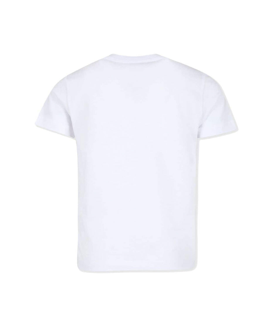 Dsquared2 Kids T-shirt Bianca con Stampa Leaf per Bambini (retro)