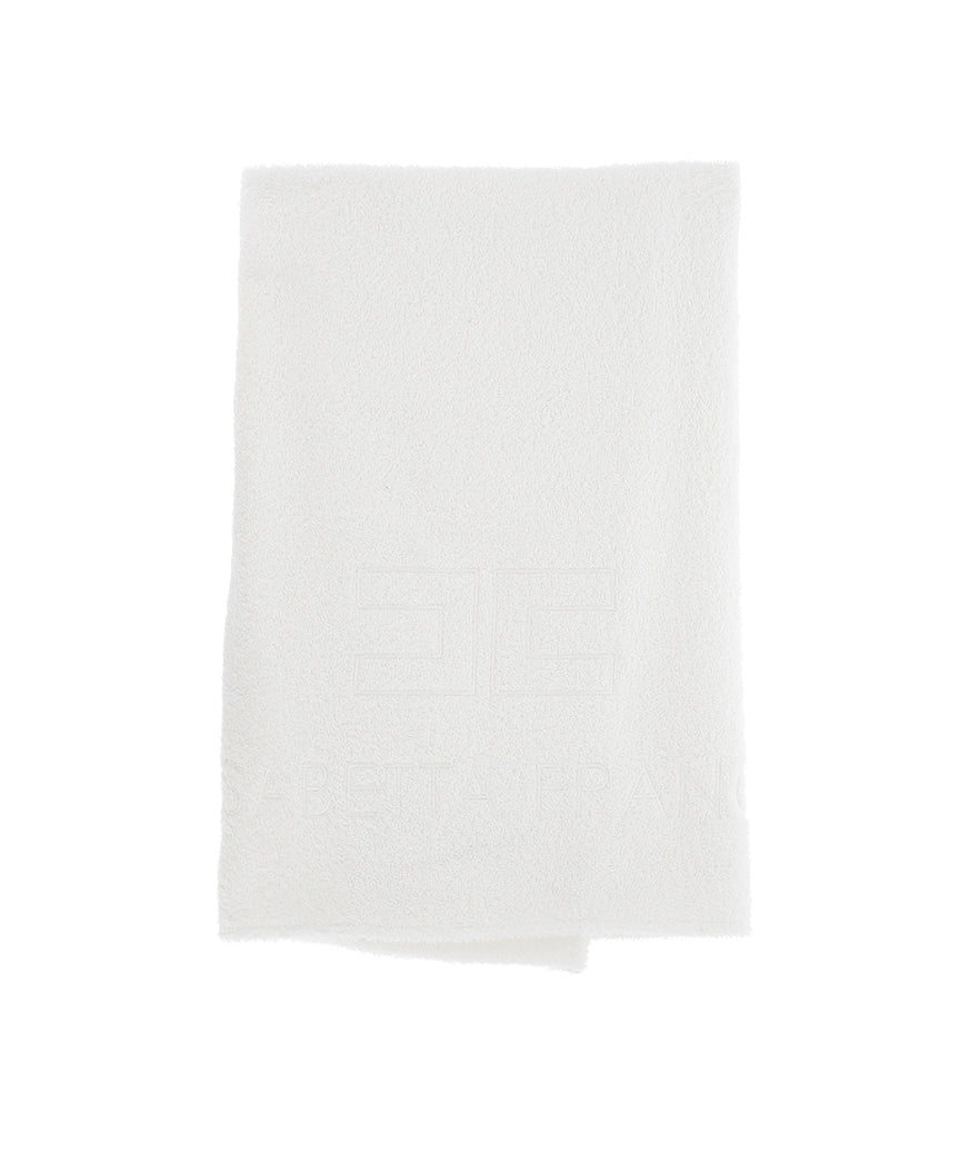 Elisabetta Franchi La Mia Bambiana Telo Mare Avorio con Logo per Bambine