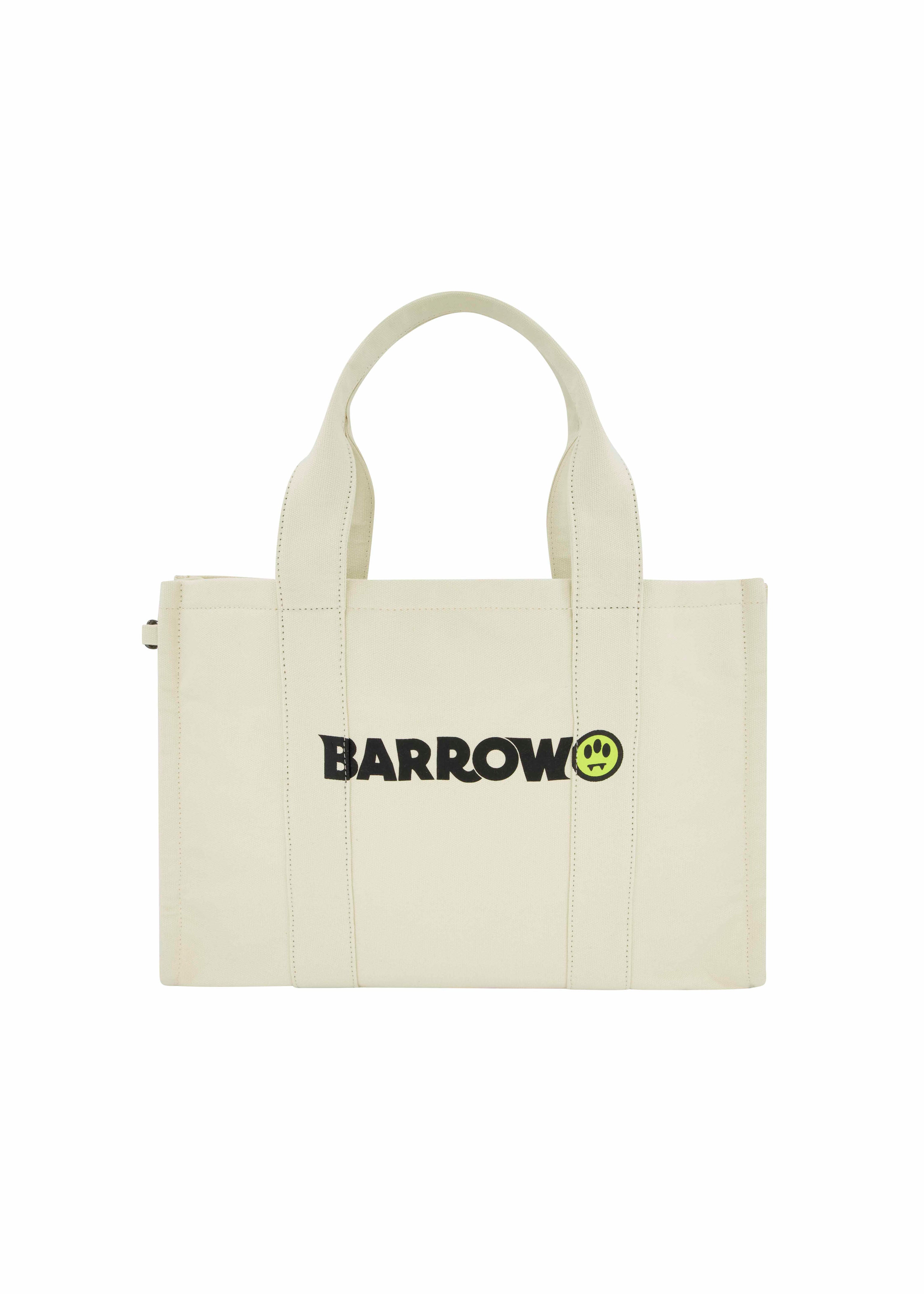 Barrow Kids Borsa Tote Crema con Logo per Bambine (fronte)