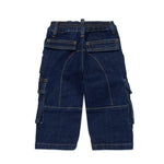 Dsquared Kids Pantaloni Denim Cargo ICON per Neonati