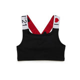 N°21 Kids Top con Spalline Logate Nero