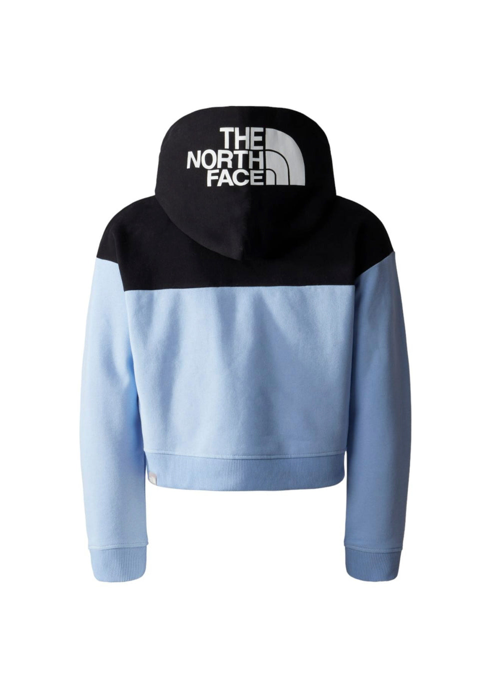 The North Face Kids Felpa Nera/Celeste con Logo per Bambini