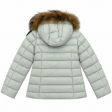 BLAUER Kids Piumino con pelliccia grigio polvere per Bambine