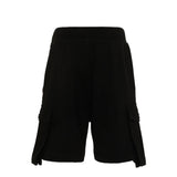 Dsquared2 Kids Bermuda Nero con Tasche e Logo per Bambini