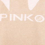 Pinko Kids Maglione Cammello con Logo per Bambine (dettaglio)