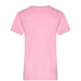 John Richmond Kids T-Shirt Rosa con Logo Ricamato per Bambine