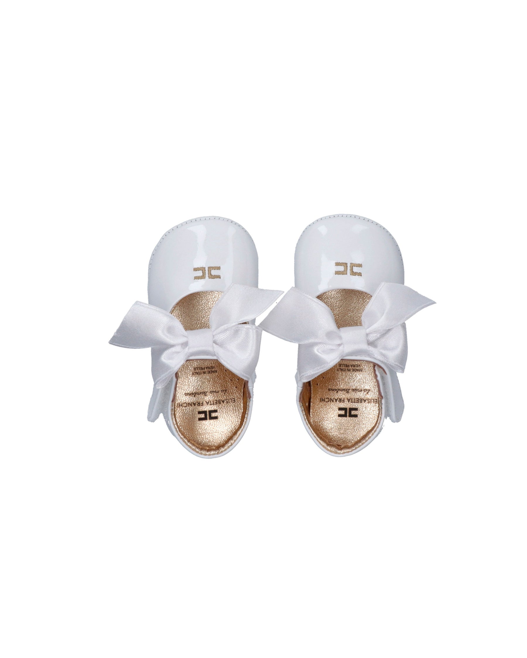 Elisabetta Franchi La Mia Bambina Ballerina Avorio con Fiocco per Neonate