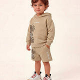 Iceberg Kids Felpa Papiro con Stampa e Logo per Neonati