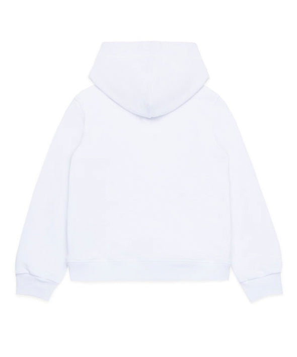 Dsquared2 Felpa con Cappuccio Bianca con Logo