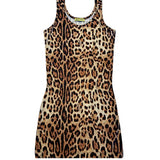 4Giveness Kids Abito Copricostume Leopardato per Bambine