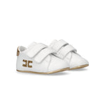 Elisabetta Franchi La Mia Bambina Sneaker Culla Bianco/Oro per Neonate