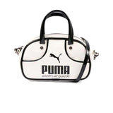 Puma Kids Borsa 1976 Bianco e Nero con Logo per Bambine