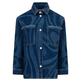 Emilio Pucci Kids Camicia in Denim per Bambine