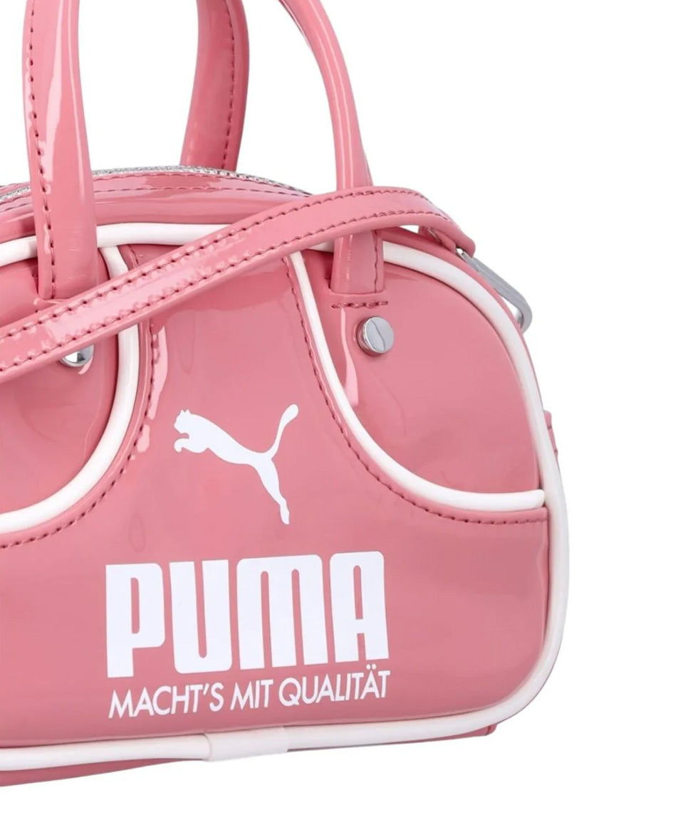 Puma Kids Borsa 1976 Rosa e Bianco con Logo per Bambine