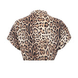 4Giveness Kids Camicia Copricostume Leopardata per Bambine