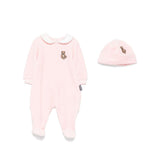 Moschino Kids Tutina con Cappellino Rosa per Neonate