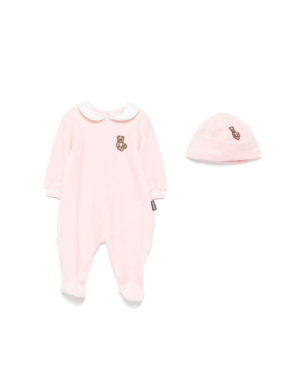 Moschino Kids Tutina con Cappellino Rosa per Neonate