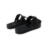 Sensi Kids Urban Sandalo Nero Doppia Fascia per Bambini (retro)