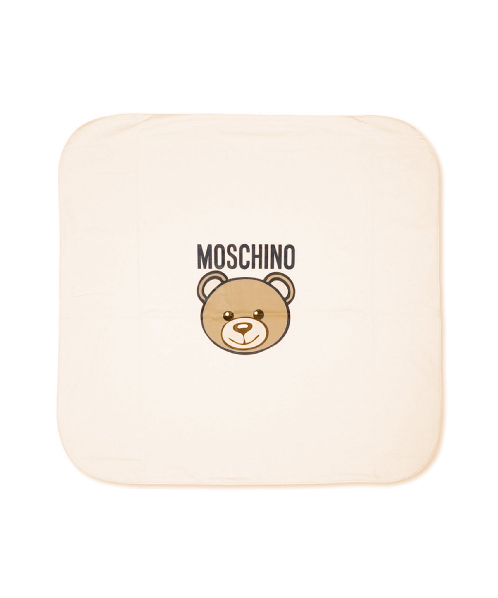 Moschino Kids Coperta Beige con Teddy Bear per Neonati