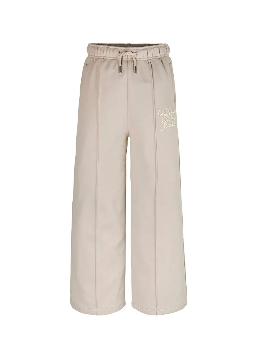 Calvin Klein Kids Pantaloni Tuta Beige per Bambine