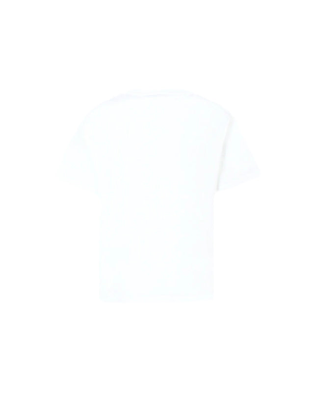 MSGM Kids T-shirt Bianca con Logo per Bambini