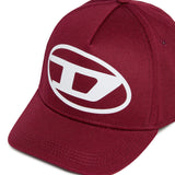 Diesel Kids Cappello da Baseball Bordeaux con Logo Oval Dper Bambine