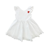 Vivetta Kids Abito Bianco con Fiocco per Bambine