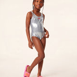 Diesel Kids Ciabatta Fucsia con Logo Arancione per Bambine