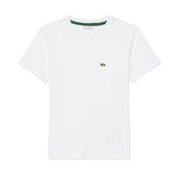 Lacoste Kids T-Shirt Bianco con Logo Unisex