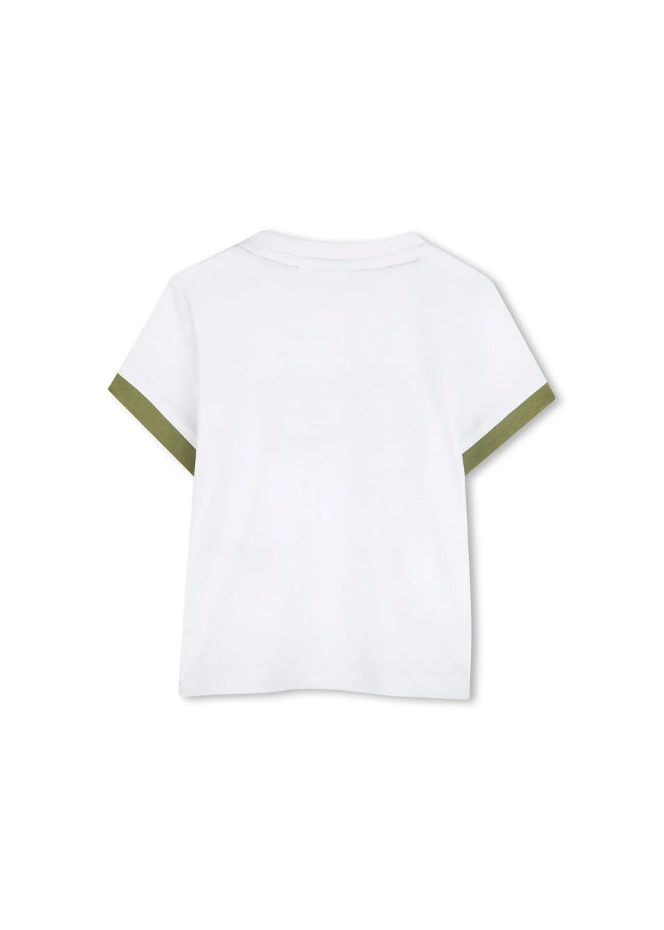 Boss Kids T-shirt Bianca con Stampa per Neonati (retro)